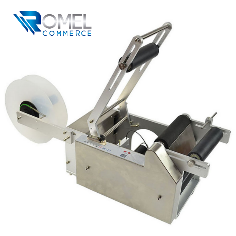 Etiquetadora semiautomática para botellas redondas mod. LT50